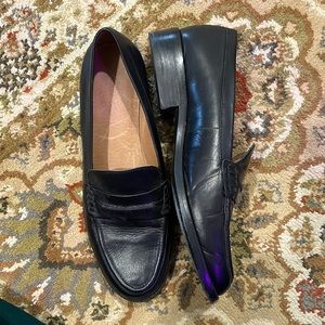 Leather loafers